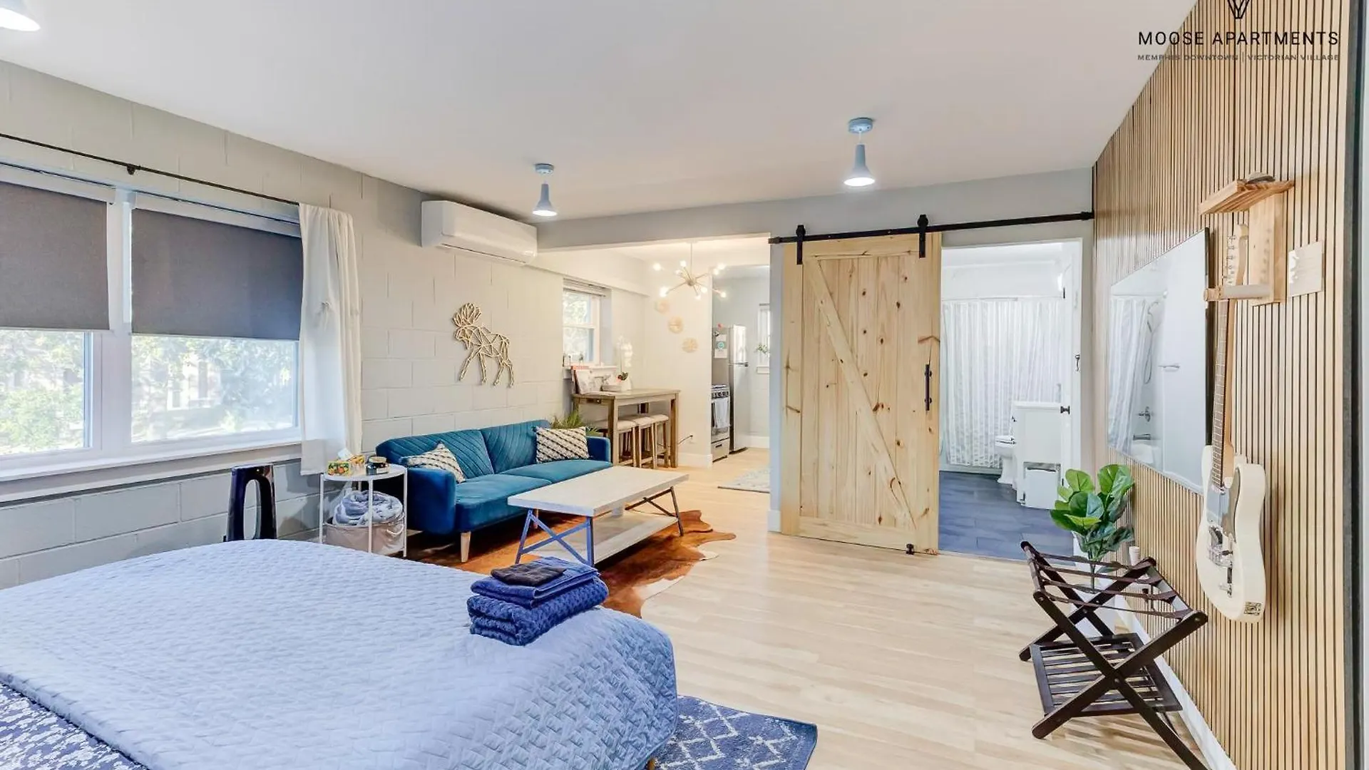 The Moose #7 - Instaworthy Studio With Amazing Views, Free Parking & Heated King Bed 멤피스